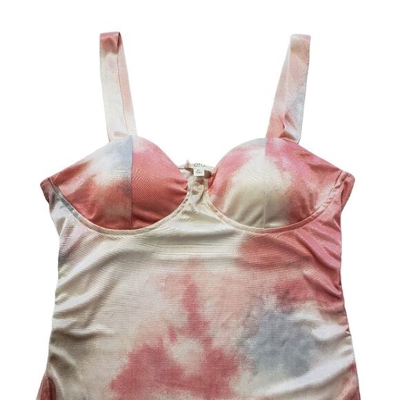 Meraki Tie Dye Bust Padded Drawstring Sides Sleeveless Top Size XLarge - Picture 3 of 9